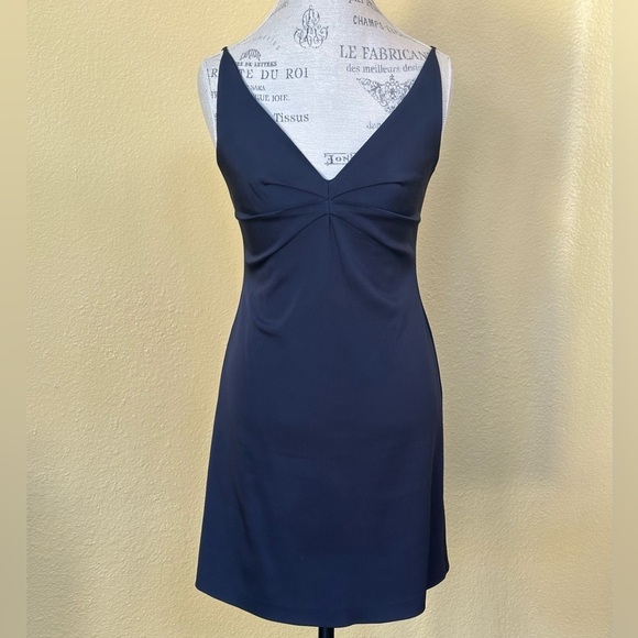 Philosophy Di Alberta Ferretti Navy Blue Sleeveless Dress Size 8 - Picture 2 of 9